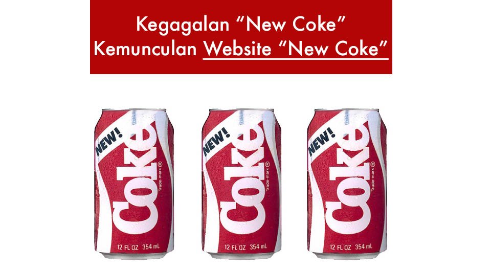 Kisah Kegagalan “New Coke” dan Pengajaran Berguna Untuk Pemilik Bisnes Online